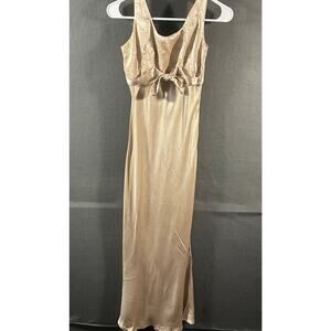 y2k rampage women babydoll maxi dress 5 regency empire coquette champagne roses